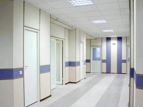 Пример отделочных работ офисного коридора